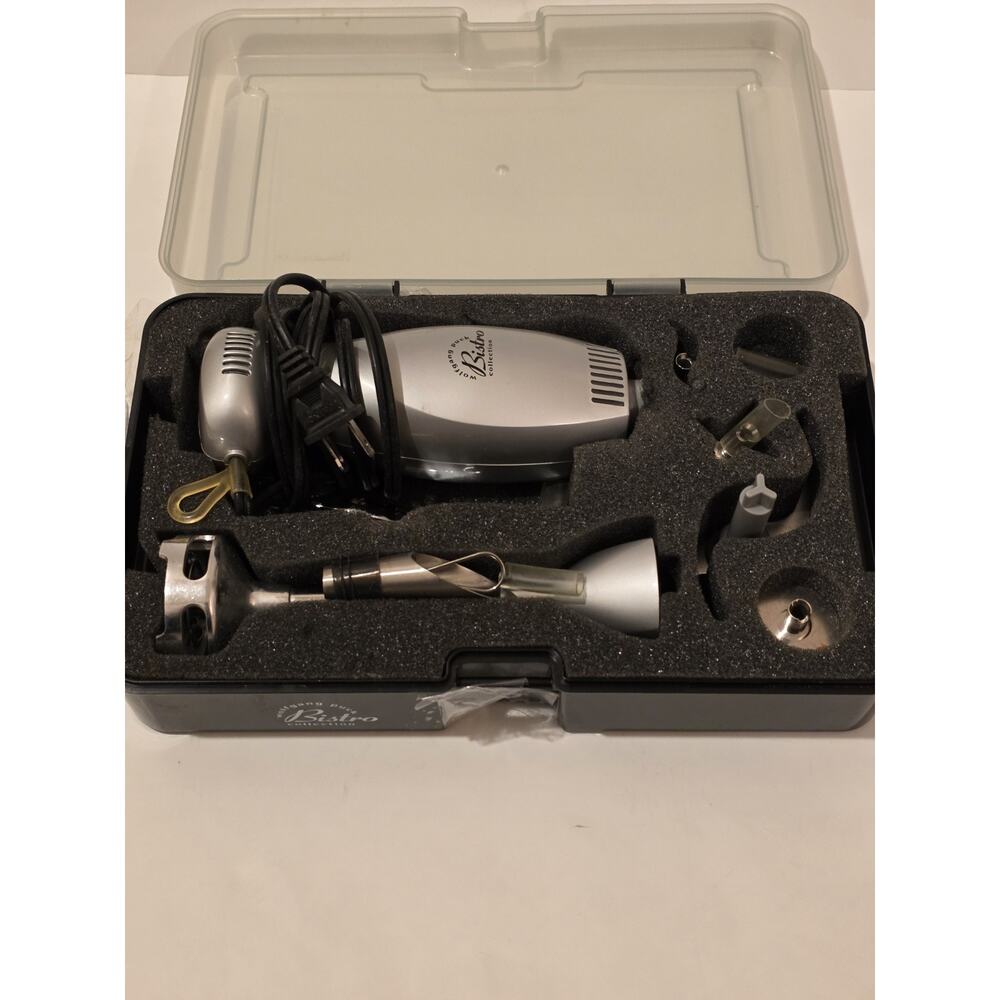 Wolfgang Puck Bistro Collection Immersion Blender/Chopper BIBC1010 With Case